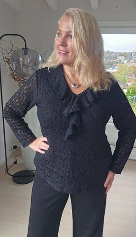 Hovedbilde ENYA LACE BLOUSE ( bsq6519 ) - black 