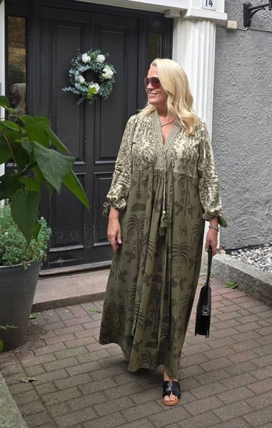 GABRIELLA DRESS –  dusty olive (116 )