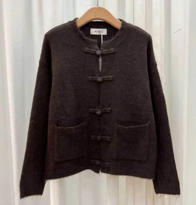 Hovedbilde BOWIE CARDIGAN (RM6016) ONE SIZE - Choco - ca 25. ...