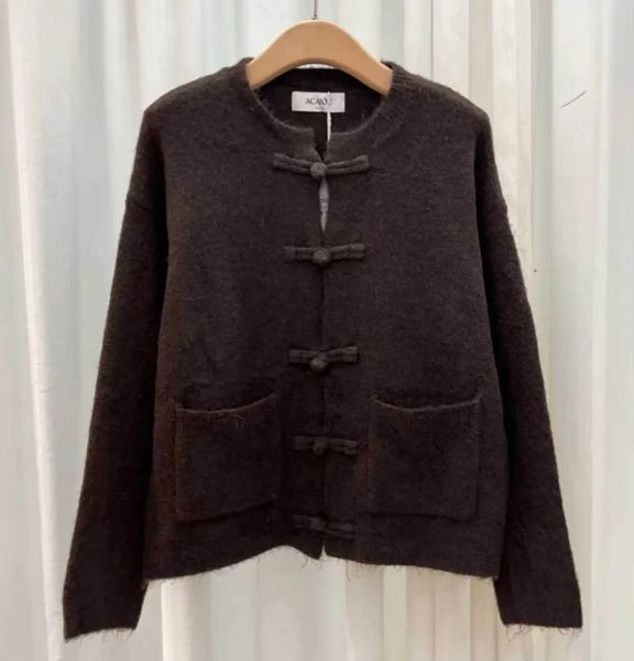 BOWIE CARDIGAN (RM6016) ONE SIZE - Choco - ca 25. august levering
