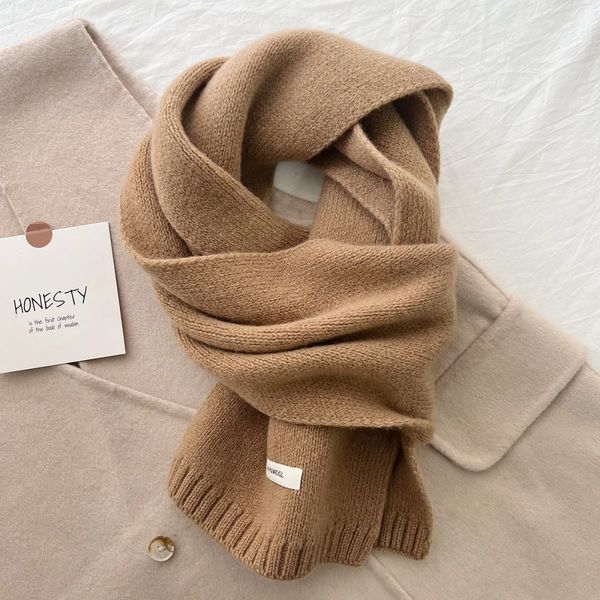 NELIA WOOL SCARF – 100 % ull - camel