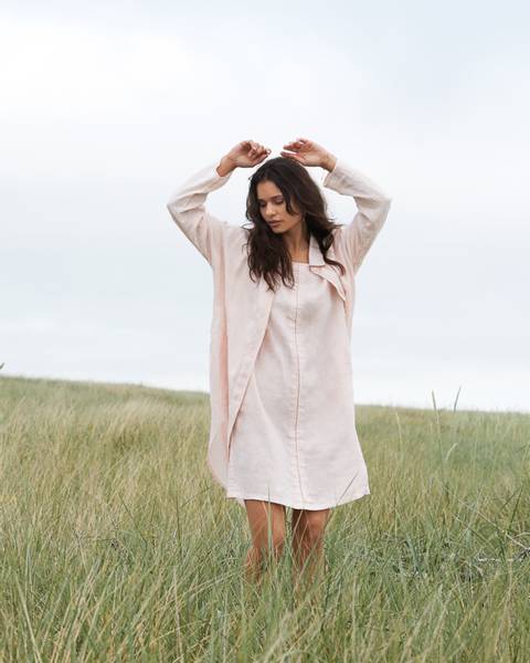 NELLY DRESS - PEACH BLUSH 