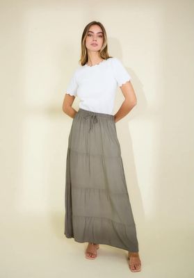 Hovedbilde BELLE MAXI SKIRT (RF173) - Kaki/Green - ca 25. ...