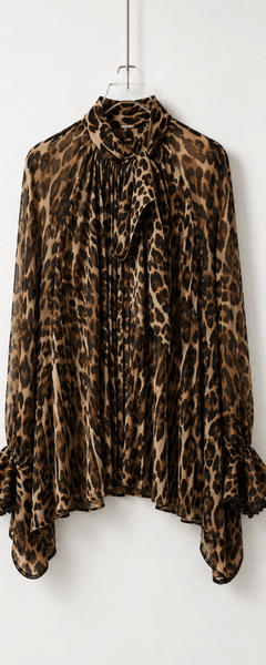 Florine Blouse (6810) Leopard - ca 25. august levering