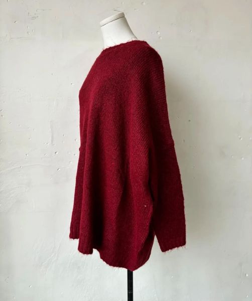 Mauve Knit (RM5027) ONE SIZE - Dark Red - ca 25. august levering