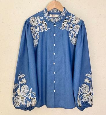 Hovedbilde MELODIE BLOUSE  (RA70)  Dark Blue - ca 25. august ...