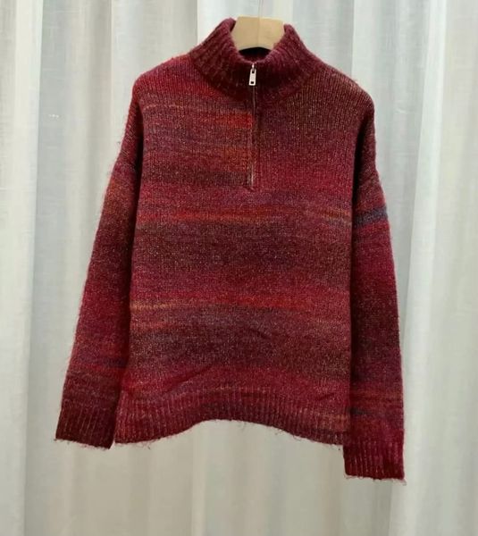 VILDA ZIP KNIT (RM6002) ONE SIZE - Dark Red  - ca 25. august levering