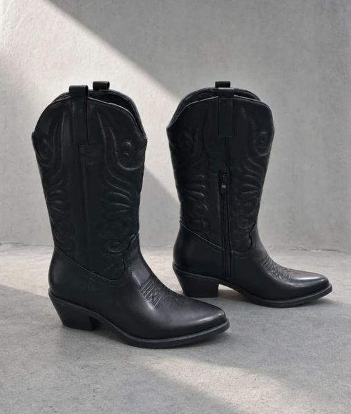 MONTANA WESTERN BOOTS (CH901) - Black