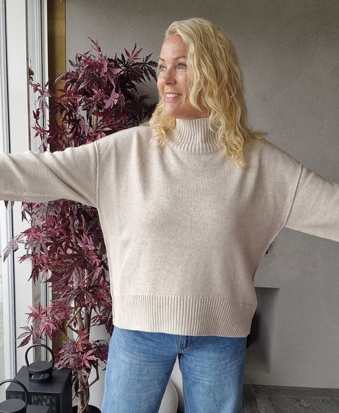 OUI - MINA JUMPER (89932) - Beige Melange-kun  46