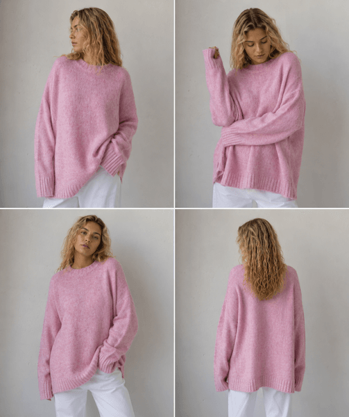 Mauve Knit (RM5027) ONE SIZE - Old Rose - ca 25. august levering