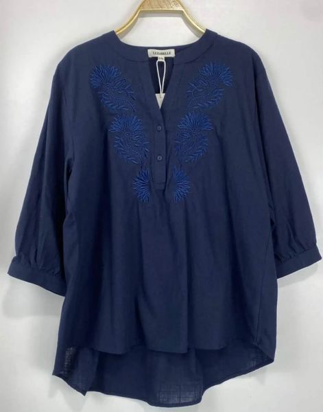 MADELEN BLOUSE (9761-3397 ) - Navy - ca.20 august levering