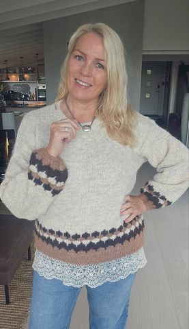 Hovedbilde LACIE KNIT (RM6012) ONE SIZE - lys beige