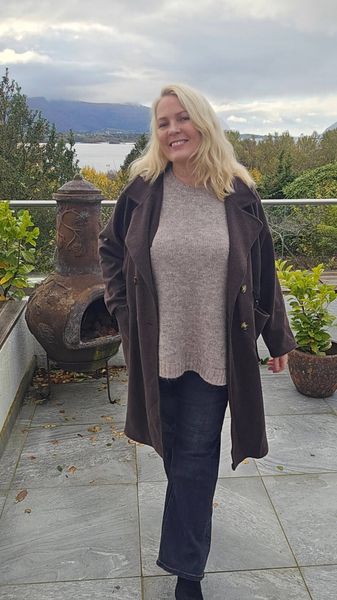 EMBLA COAT (NS9835 )  - chocolat