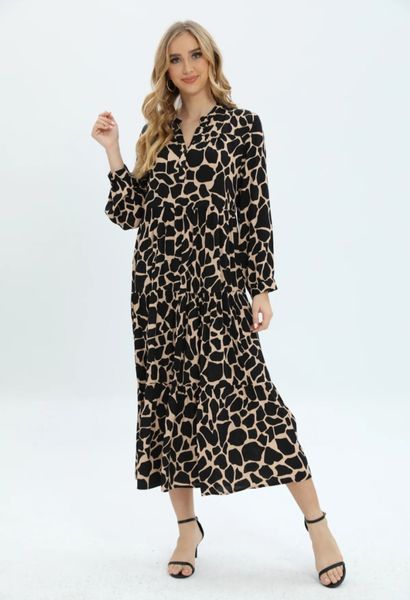 LEXA ANIMAL PRINT DRESS ( 281-3 )
