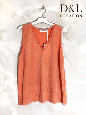 Hovedbilde LIORA LUREX TOP ( dp13038) - orange