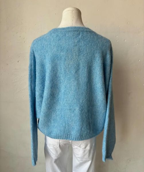 AMELIE CARDIGAN (RM5052) ONE SIZE - Aqua Blue - ca 25. august levering