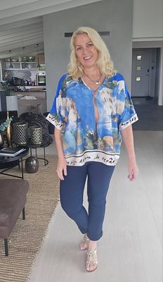Hovedbilde FIORA BLOUSE&nbsp;(sh26511 )- royal blue