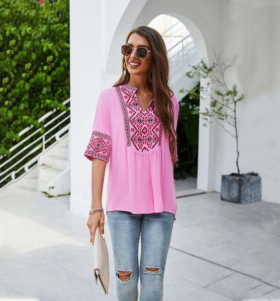 CAPRI BLOUSE ( br45 ) – PINK&nbsp;