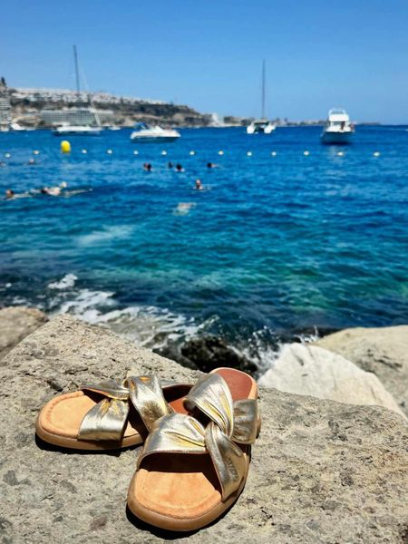 UNISA - CAMBY SANDAL - platino/gull - kun 36 