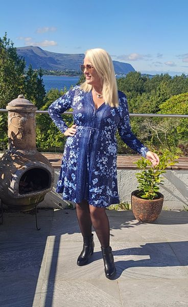 Lauren Short Dress ( 100 cm ) - blue - ca.1 oktober levering