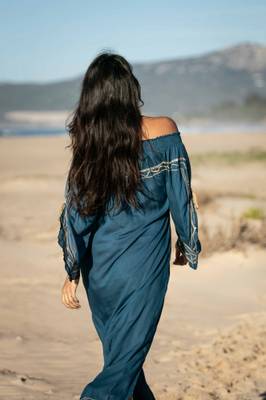 Hovedbilde TARIFA SOUL- Kaftan Pacific - petrol-  1 stk