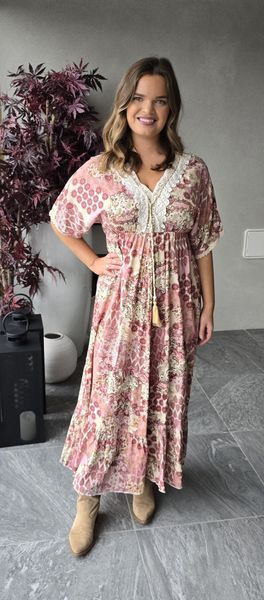 ALICANTE DRESS (  ma7526 ) - dusty rose - kun M