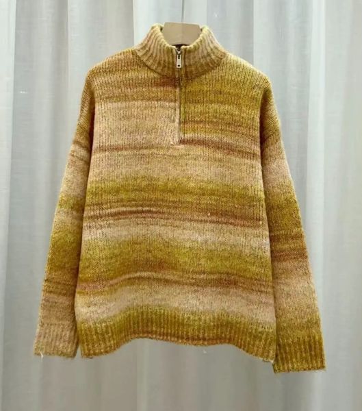 VILDA ZIP KNIT (RM6002) ONE SIZE - Mustard Yellow  - ca 25. august levering