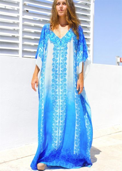 TROPEA KAFTAN – TURQUOISE & BLUE 