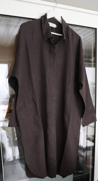 FALIANA OVERSIZE SHIRT - SECRET BROWN - kun l og xl