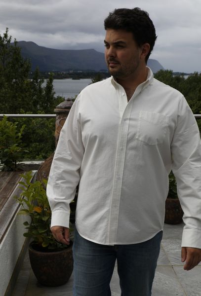 Maddox Shirt – Classic Fit - offwhite - KAMPANJEPRIS  (levering 10 sept )