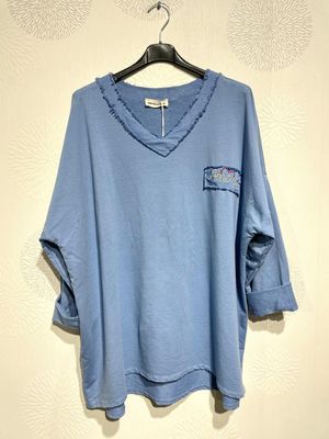 Hovedbilde AMORE LOUNGE TOP - jeansblue -