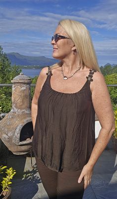 Hovedbilde Top silkemix Mdc ( 61321 ) - BRUN ( moro ) 