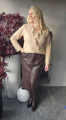 Hovedbilde ENYA LACE BLOUSE ( bsq6519 ) - beige