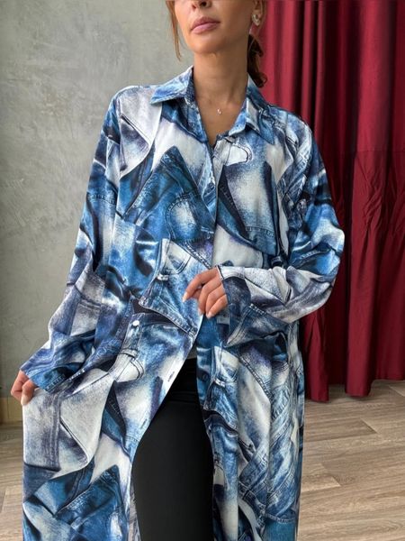 ELARA SHIRT DRESS ( atn001-000 ) - blue 