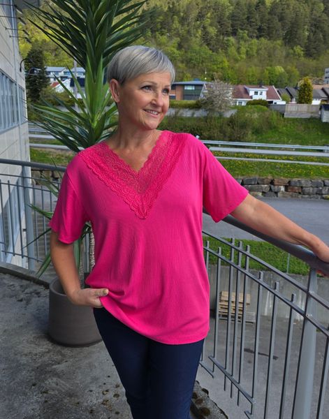 Lorienne Top ( bsq6285 ) - fuchsia