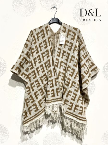 ROXANA PONCHO SCARF ( dl1902 ) - beige