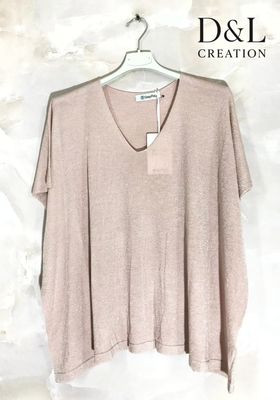 Hovedbilde SOLENA LUREX TOP ( dp13030 ) - pink
