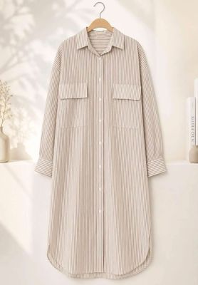 Hovedbilde Carolina Shirt Dress (9607-3236) - Khaki - ca.25 ...
