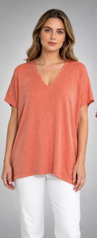 Hovedbilde SOLENA LUREX TOP ( dp13030 ) - orange