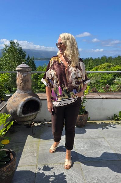 ALINE PANTS - dark brown 