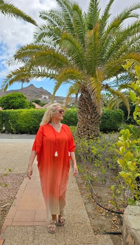 Hovedbilde SALERNO KAFTAN – CORAL & SAND