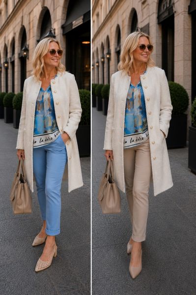 FIORA BLOUSE &nbsp;(sh26511 )&nbsp;- jeans blue