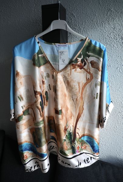 FIORA BLOUSE&nbsp;&nbsp;(sh26511 ) - turquoise