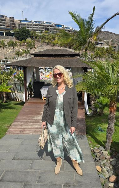 Cielle IW Long Dress -Green Illuminating Florals 