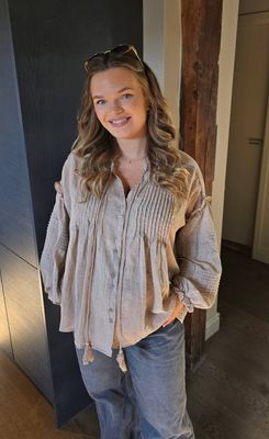 Hovedbilde  ROMA BLOUSE (G001) ONE SIZE - Taupe 