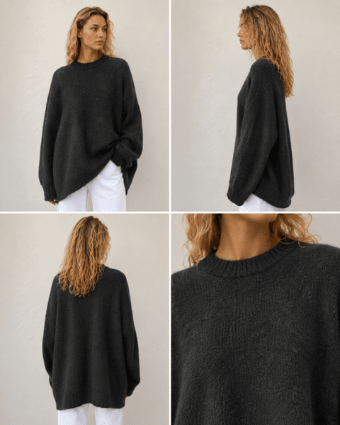 Mauve Knit (RM5027) ONE SIZE - Black - ca 25. august levering
