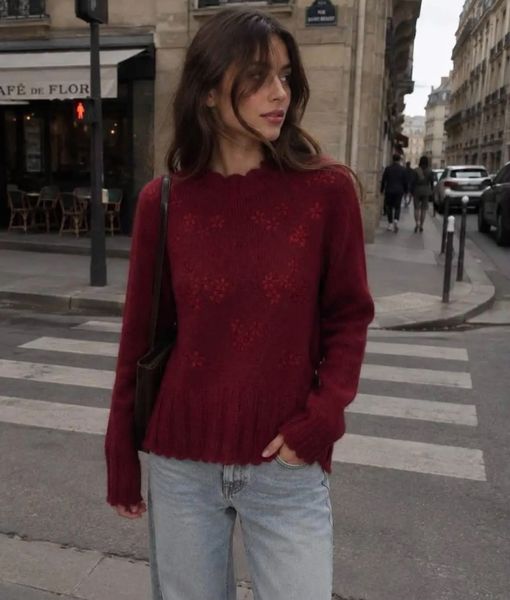 ELARA KNIT  (3010-2022) - Red ( burgunder ) - ca.20 august levering