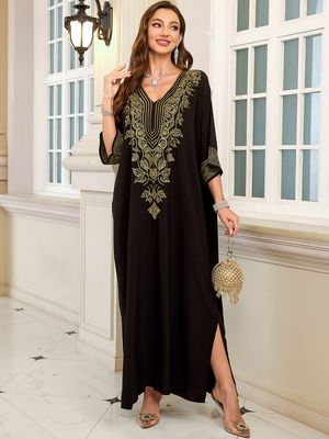 Hovedbilde Cannes Kaftan – Black & Gold - 