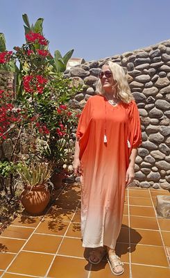 Hovedbilde SALERNO KAFTAN – CORAL & SAND