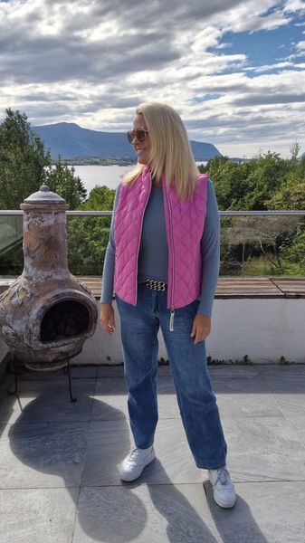 SPORTY KORT VATTERT VEST - rosa ( farge 43 ) - STR. 36,38,50